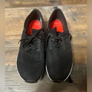 Black and cheetah New Balance tennis shoes